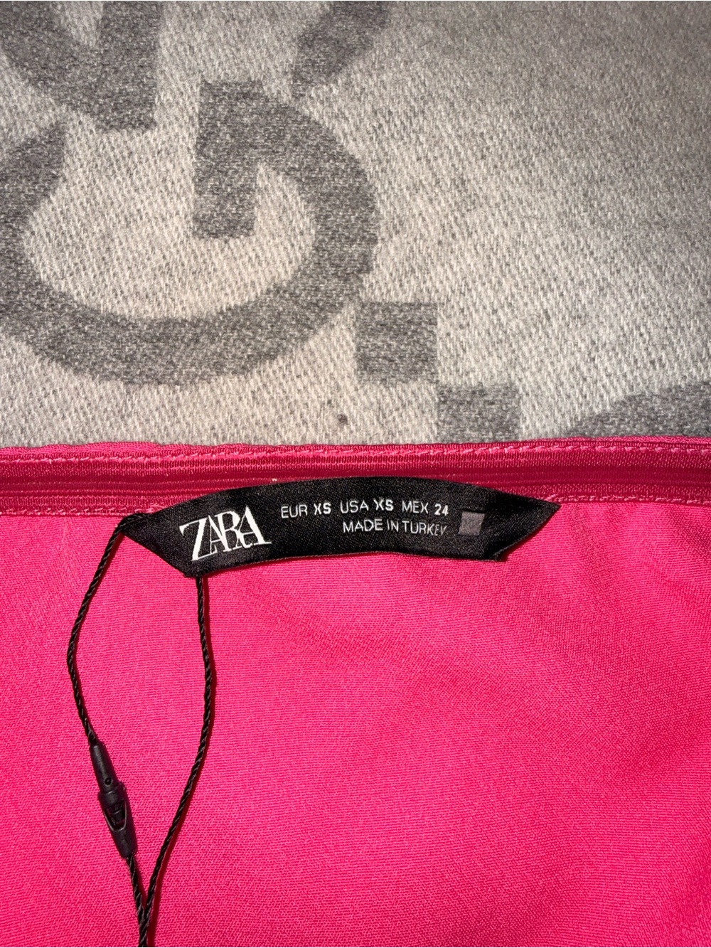 NWT Zara Hot Pink Tiered Ruffle Mini Top - Picture 3 of 9